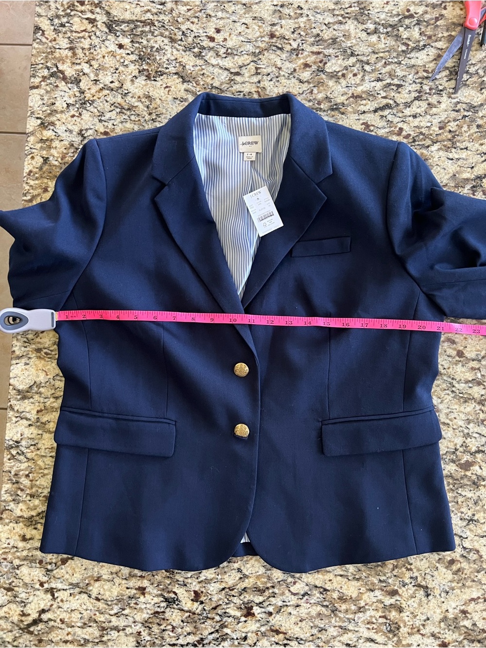 NWT J. Crew Navy Schoolboy Blazer - Picture 10 of 15